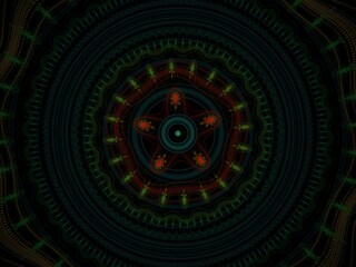 Imaginatory fractal background Image