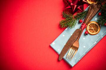 Festive Menu Border Background. Christmas Party Restaurant .