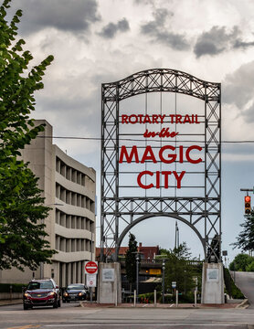 General view of the Magic City sign on June 16, 2019 in Birmingham, Alabama