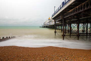 pier, beach, sea, water, ocean, sky, sand, coast, blue, travel, landscape, summer, nature, vacation, island, holiday, waves, seaside, tourism, beautiful, clouds, bay