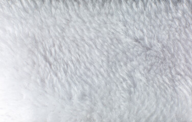 White cotton towel or carpet.fluffy texture background. Close up photo.