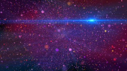 Obraz premium space star ray nebula illustration