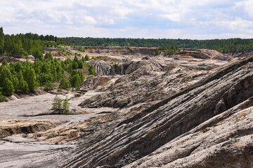 industrial landscape - old kaolin quarry