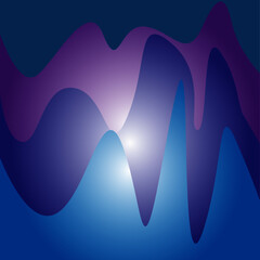 northern lights, vector, illustrator, northern lights in the sky vector illustration, weather, weather conditions