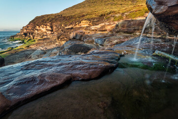 Cascade at Little Tallow Beach on NSW Central Coast