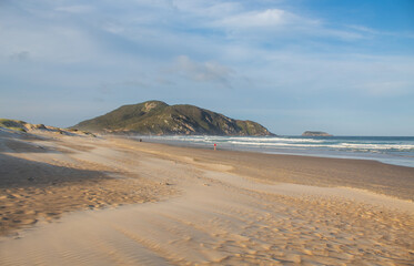 Praia tropical do sul do Brasil,  ilha de Florianópolis, Praia do Santinho,  Florianopolis,  Santa Catarina