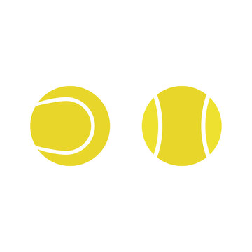 Tennis ball icon. Vector illustration.