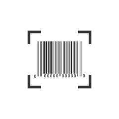 Barcode icon. Vector illustration.