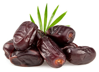 date fruit isolated on white background. clipping path