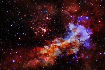 Space and galaxy. The elements of this image furnished by NASA.