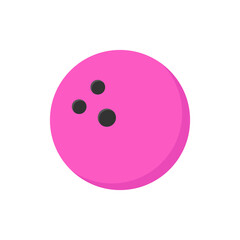 Bowling ball icon. Vector illustration.