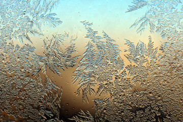 frosty pattern on the window
