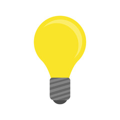 Light bulb icon. Vector illustration.