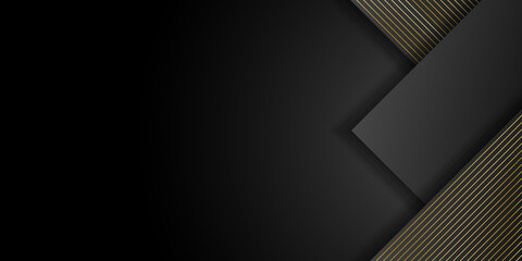 Gold black presentation background. Suit for business, corporate, institution, party, festive, seminar, and talks