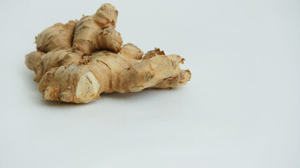 ginger root isolated on white background