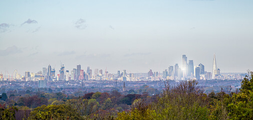 Obraz premium Panoramic of the London Skyline Facing North