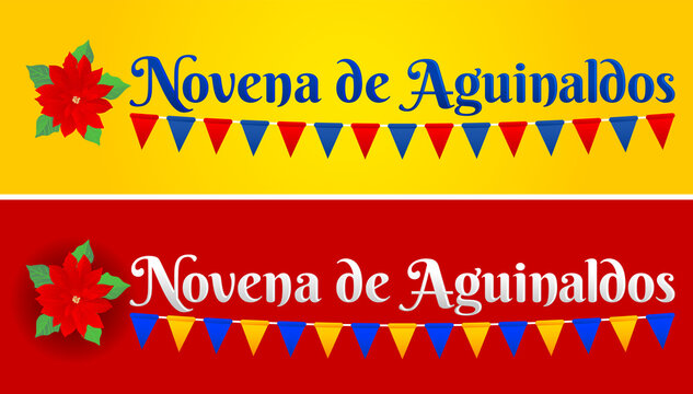 Novena de aguinaldos, Ninth of Bonuses Spanish text, Christmas tradition in Colombia.