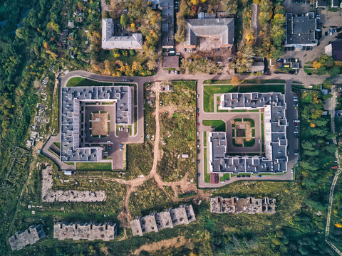 Residential building at Bethany pond at Sergiyev Posad, Russia