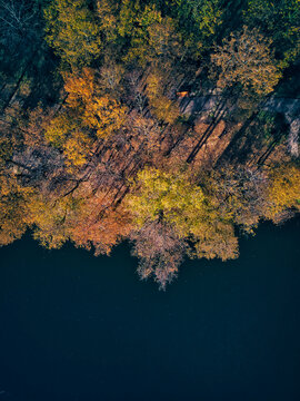 Aerial view of Bethany pond