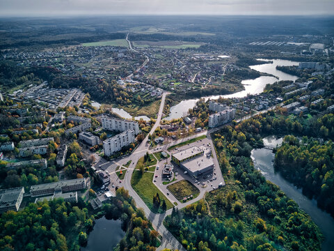 Beautiful cityscape of Sergiyev Posad, Russia