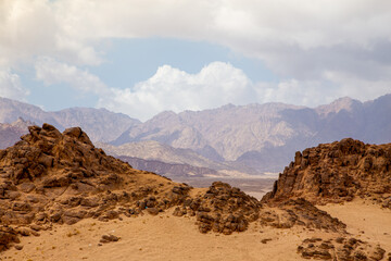 desert of egypt. Beautiful landscape on the mountains