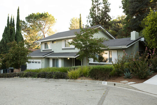 One-family house at the roadside