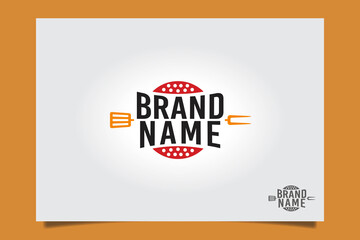 a grill logo vector graphic for any business