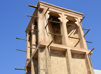 Traditioneller Bagdir (Windturm) im Heritage Village von Dubai