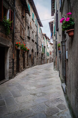Fototapeta na wymiar Ancient village in Tuscany, Italy