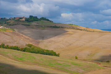 Fototapeta na wymiar Rolling hills in the Southern part of Tuscany, Italy