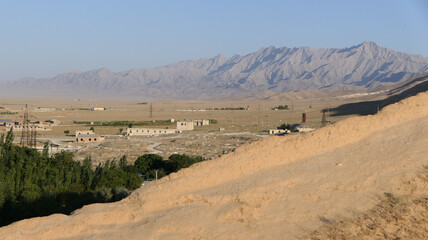 Dry landscape near Nurota, Uzbekistan