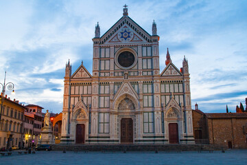 Obraz premium Church of Santa Groce in Florence, Tuscany, Italy