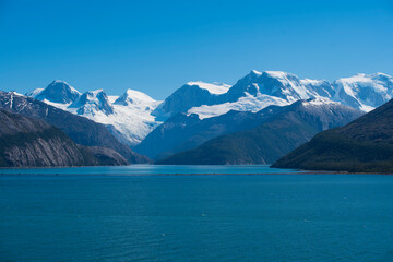 The southern coast of Chile presents a large number of fjords and fjord-like channels from the latitudes of Cape Horn