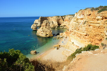 Piękna plaża w portugalii (Algarve) - obrazy, fototapety, plakaty