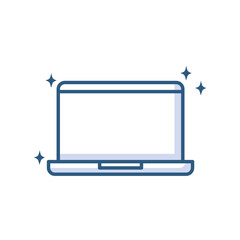laptop computer device gadget technology line style icon