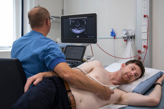 Patient Getting His Heart Checked