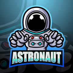 Astronaut mascot esport logo design
