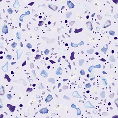 Terrazzo Texture Vector. Flooring Seamless Pattern