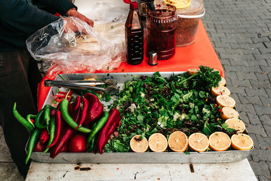 Street food in the Arabic style.
