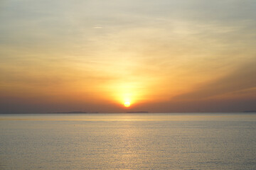 morning sun on the sea