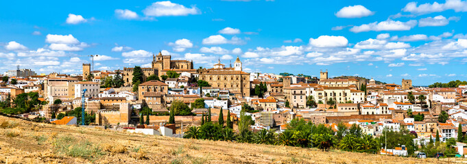 Skyline of Caceres in Extremadura. UNESCO world heritage in Spain