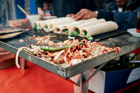 Street food in the Arabic style.