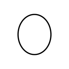 Egg line icon