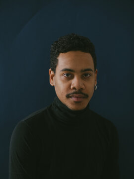 Portrait young black guy