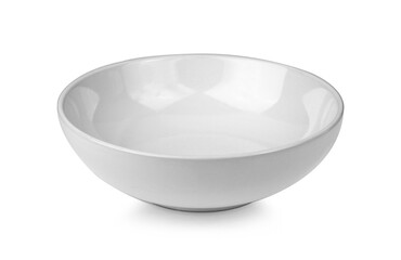 White bowl isolated on white background