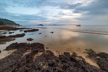Sunrise over Ao Thung Makham Beach in Mu Ko Chumphon National Park , Gulf of Thailand