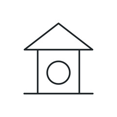 birdhouse nest icon vector illustration