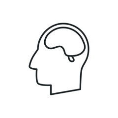 brain, mind icon vector illustration