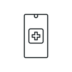 medical call icon vector illustration