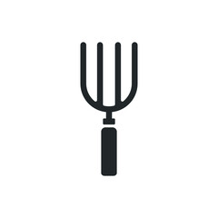 gardening fork icon vector illustration